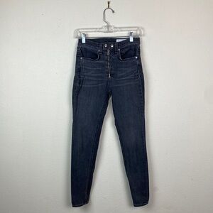 Rag & Bone | Baxter Skinny Jeans Coated Dime Gray 26